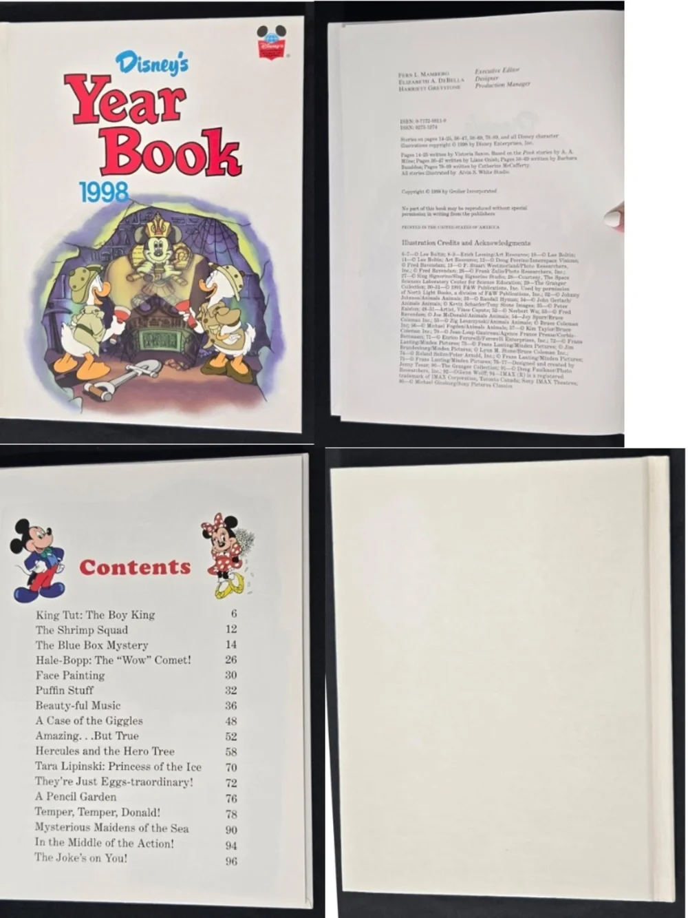 11 Vintage 90s Disneys Year Book Kids Hard Cover Set VTG